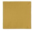Kit 2 Guardanapos Mostarda Liso 43x43 + 2 Argolas