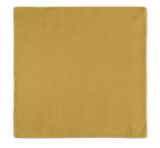 Kit 2 Guardanapos Mostarda Liso 43x43 + 2 Argolas