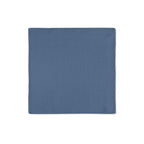 Kit 2 Guardanapos Azul Liso 43x43 + 2 Argolas