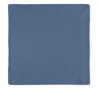 Kit 2 Guardanapos Azul Liso 43x43 + 2 Argolas