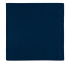 Kit 2 Guardanapos Azul Marinho Liso 43x43 + 2 Argolas