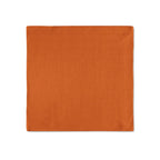 Kit 2 Guardanapos Linho Laranja Liso 43x43 + 2 Argolas
