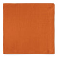 Kit 2 Guardanapos Linho Laranja Liso 43x43 + 2 Argolas