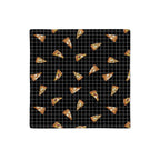 Kit 2 Guardanapos Linho Pizza 40x40 + 2 Argolas