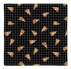 Kit 2 Guardanapos Linho Pizza 40x40 + 2 Argolas