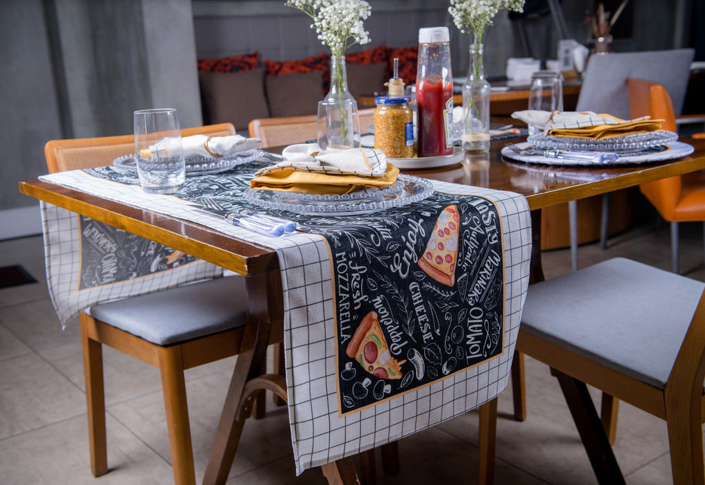 Caminho de Mesa Pizza c/ Hidrorrepelência 43x142