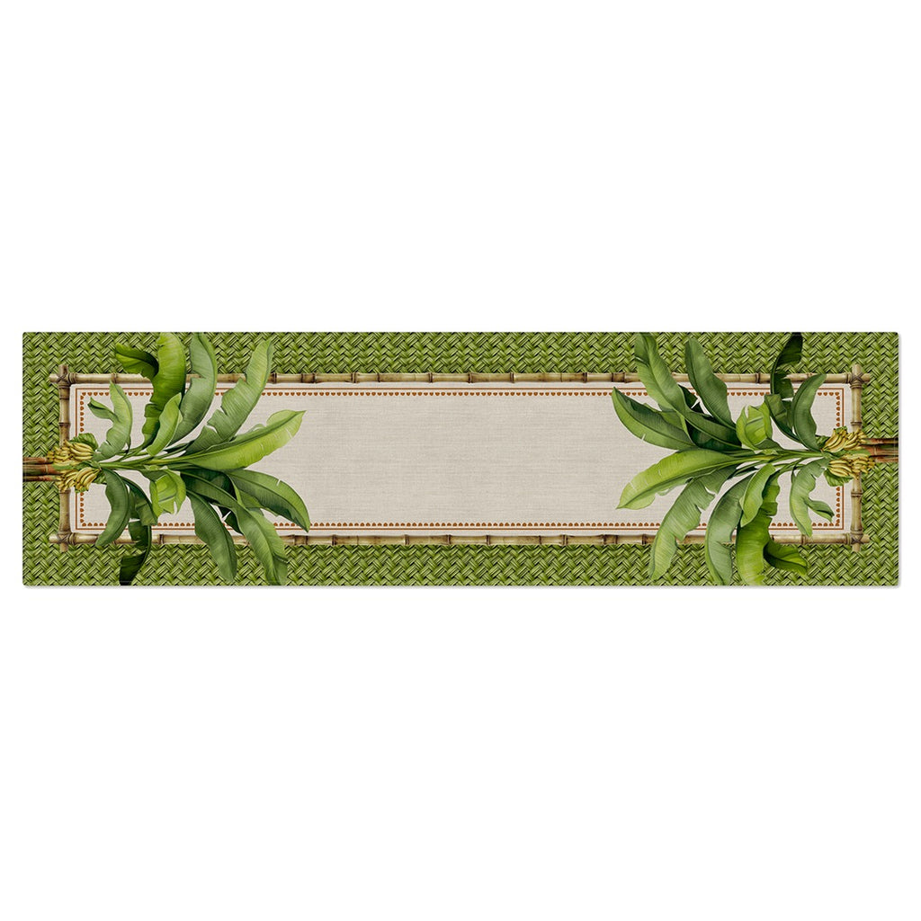 Caminho de Mesa Bananeiras c/ Hidrorrepelência 43x141cm
