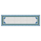 Caminho de Mesa Floral Azul c/ Hidrorrepelência 43x141cm