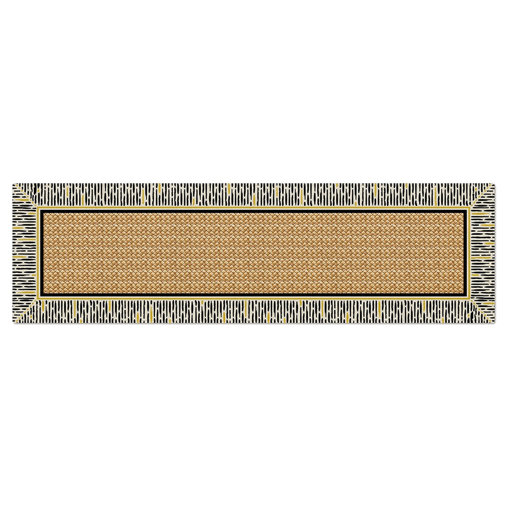 Caminho de Mesa África Bogolan c/ Hidrorrepelência 43x141cm