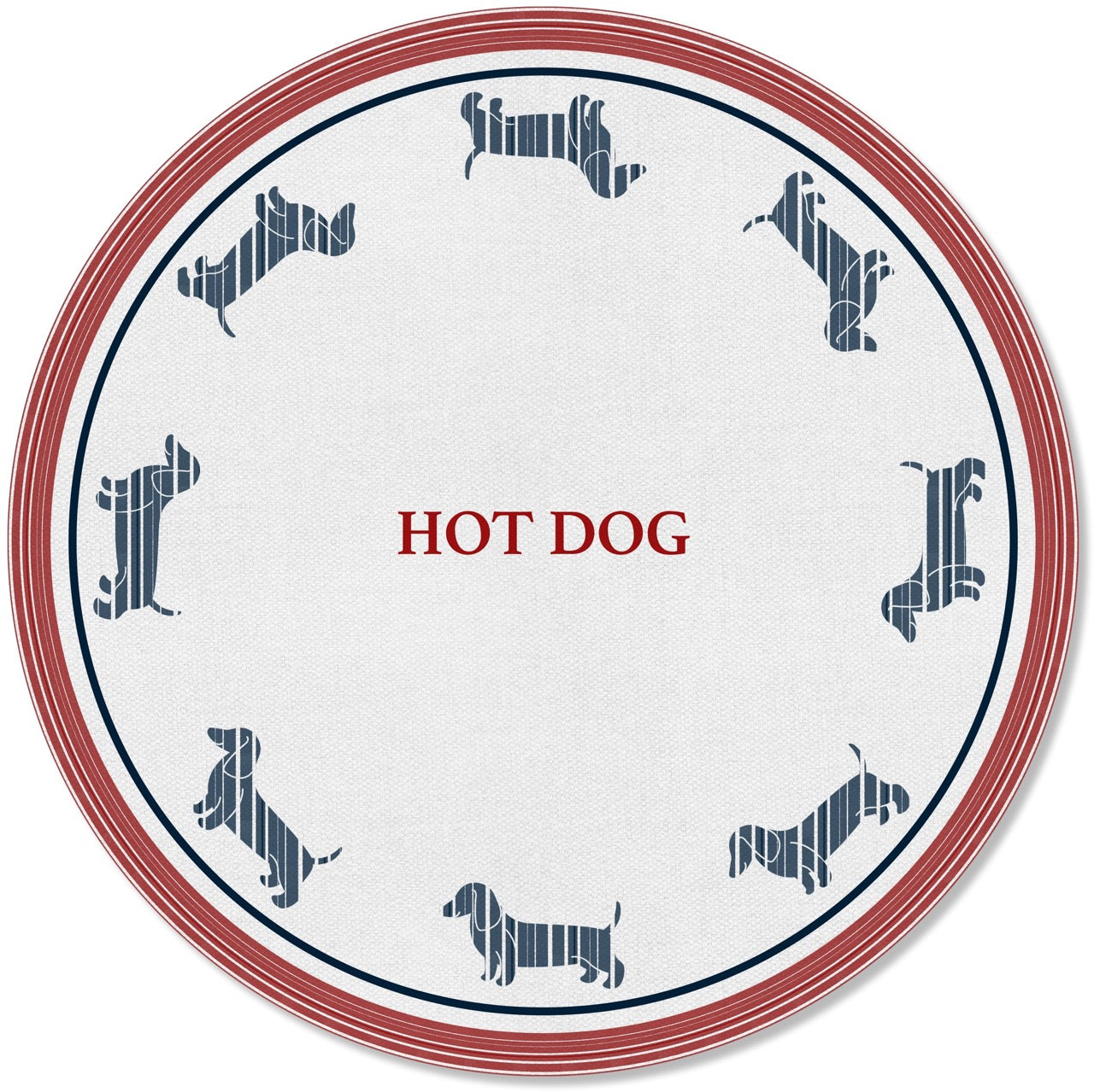 Kit 2 Capas para Sousplat Hot Dog Cachorro Quente 35x35