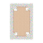 Toalha de Mesa Retangular Páscoa Bege 6 Lugares 140x220cm