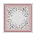 Toalha de Mesa Quadrada Floral Rosê 4 Lugares 140x140