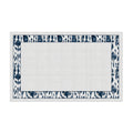 Toalha de Mesa Retangular Ikat Azul 6 Lugares 140x220