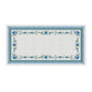 Toalha de Mesa Retangular Floral Azul 8 Lugares 140x270