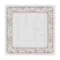 Toalha de Mesa Quadrada Floral Cinza 4 Lugares 140x140cm