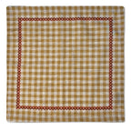 Kit 2 Capas de Sousplat + 2 Guardanapos de Linho - São João Rosas