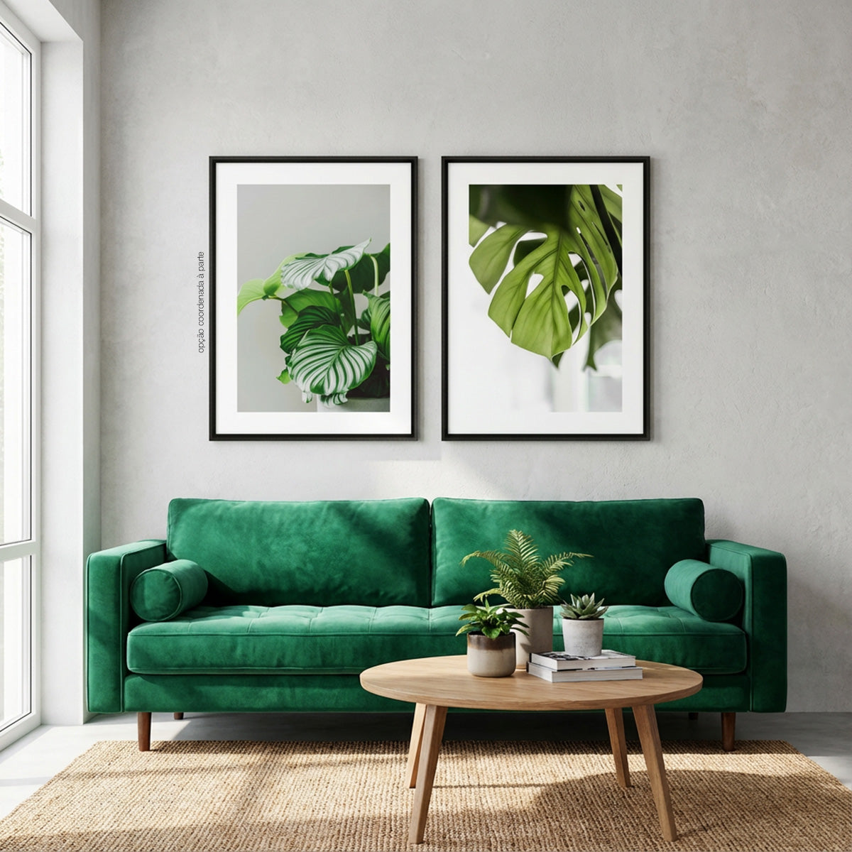 Quadro Costela de Adão com e sem Vidro Moldura 3D Preta - Médio 50x70cm