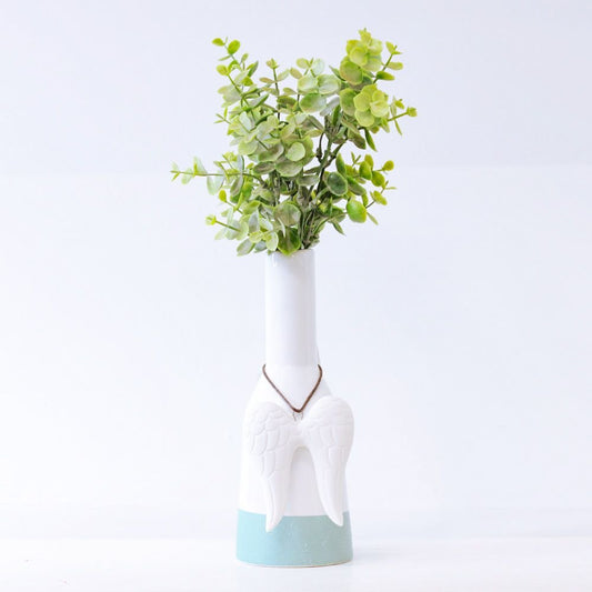 Vaso com Pingente Asa de Brinde - Floreira Decoração 20x7 cm