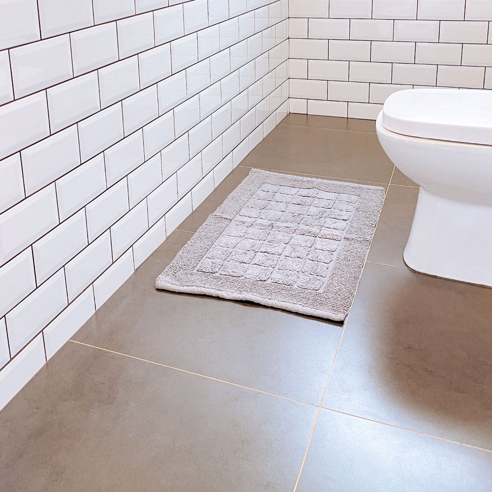 Tapete Artezanalle Cinza Fosco 50x80 cm Banheiro/Quarto/Cozinha